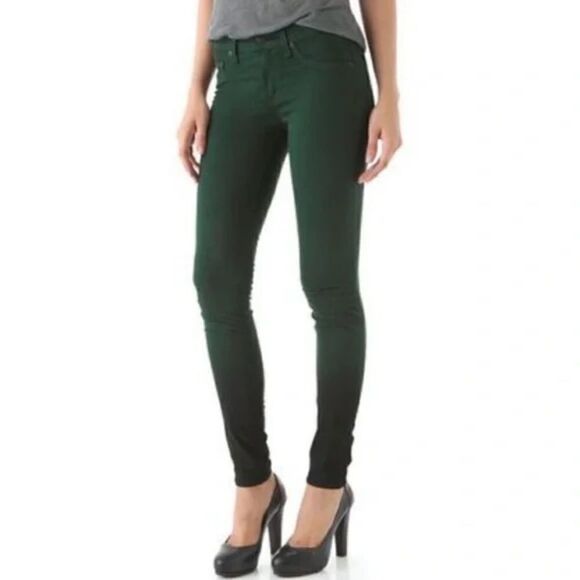 Rag & Bone Ombré Green jean legging Women Size 25 - Picture 1 of 12